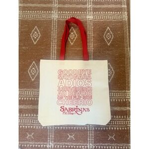 Sabrina Carpenter Coachella Official Merch Canvas Tote Bag Goodbye Lyric NEW